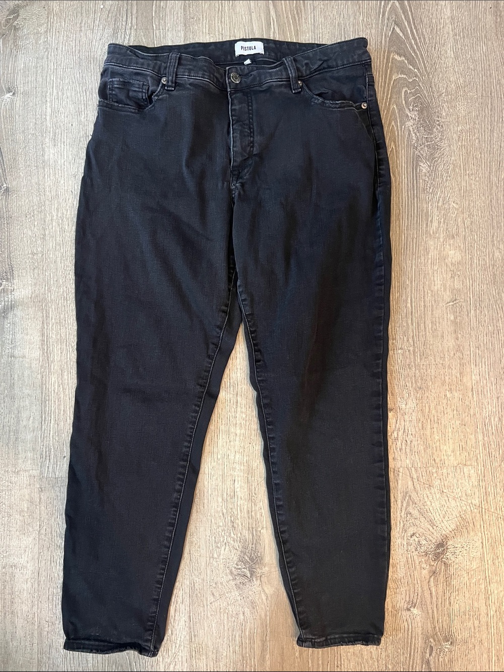 Pistola Black High rise boyfriend Jean size 16W